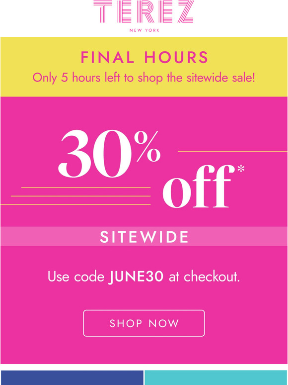 Final Hours of Sitewide Sale ⏳