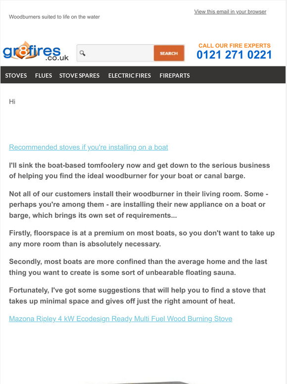 GR8 Fires: Up to 20% Off in the Gr8Fires.co.uk Spring Sale | Milled