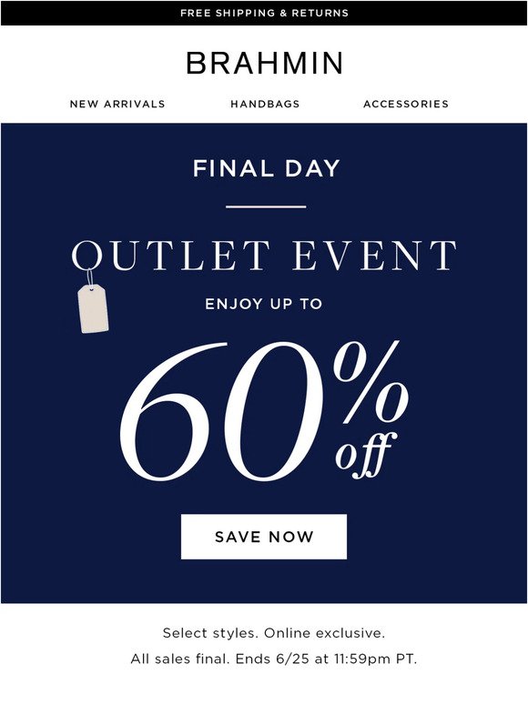 LAST DAY for 60% off