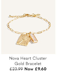 Nova Heart Cluster Gold Bracelet