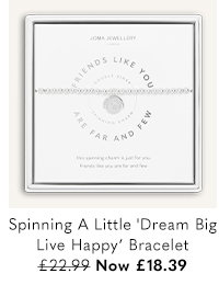 Spinning Boxed A Little 'Dream Big Live Happy' Bracelet
