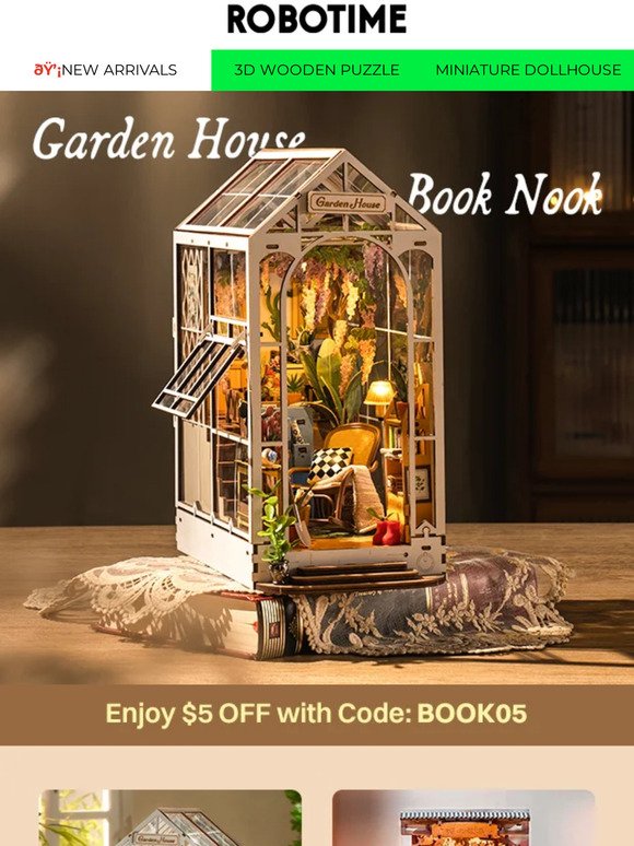 【NEW ARRIVAL】Garden House Book Nook Kit
