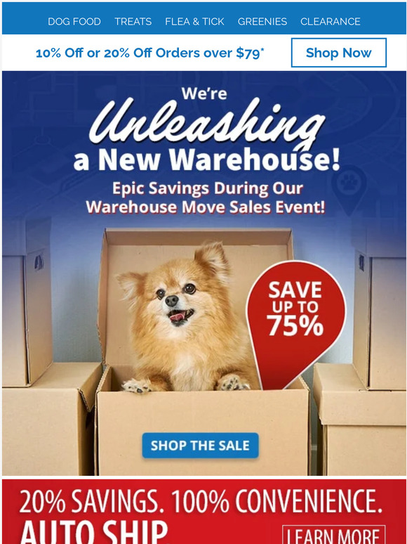 LLC Pets Kind of a Big Deal...Warehouse Moving Clearance Sale