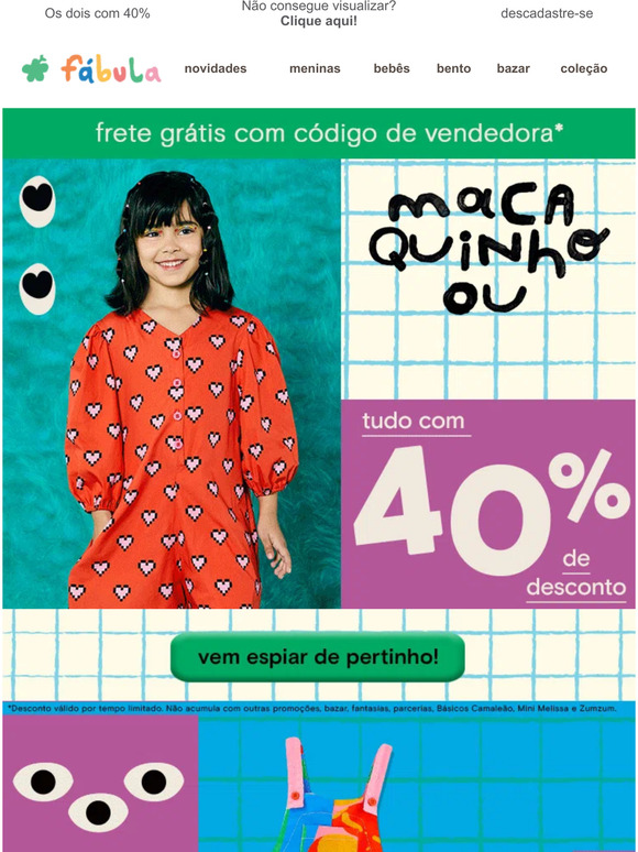 Aqui tem Macacão e Macaquinho 😍