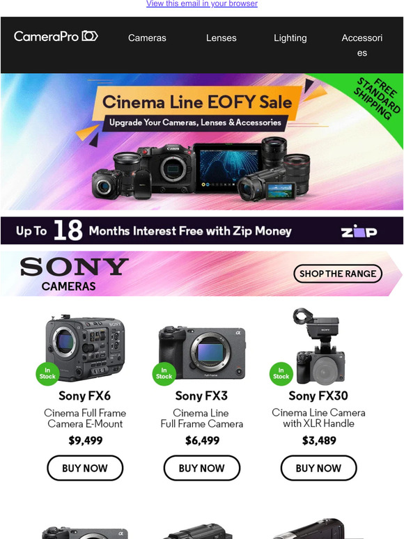 EOFY Sale Alert: Save on Cinema Line Products Now!