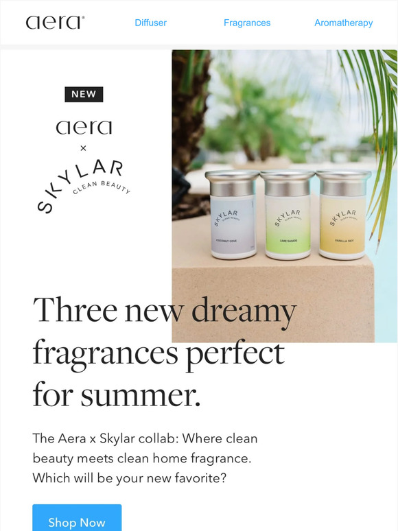 Aera Smart Home Fragrance Skylar x Aera The Fragrance Fusion You’ve