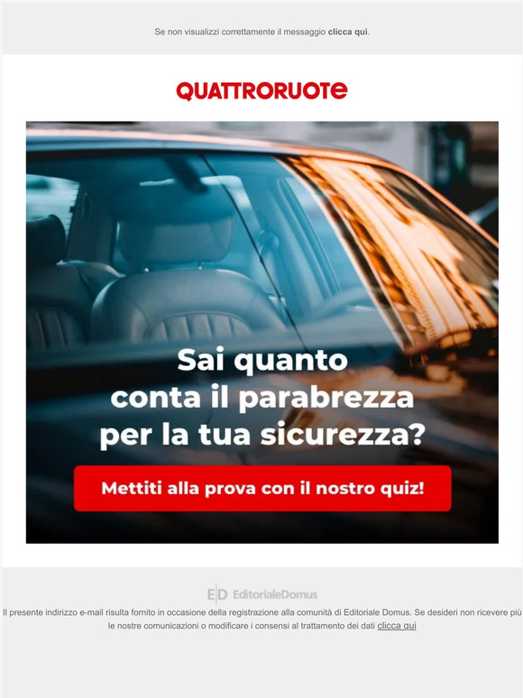 Sai quanto conta il parabrezza per la tua sicurezza? Mettiti alla prova con il nostro quiz!