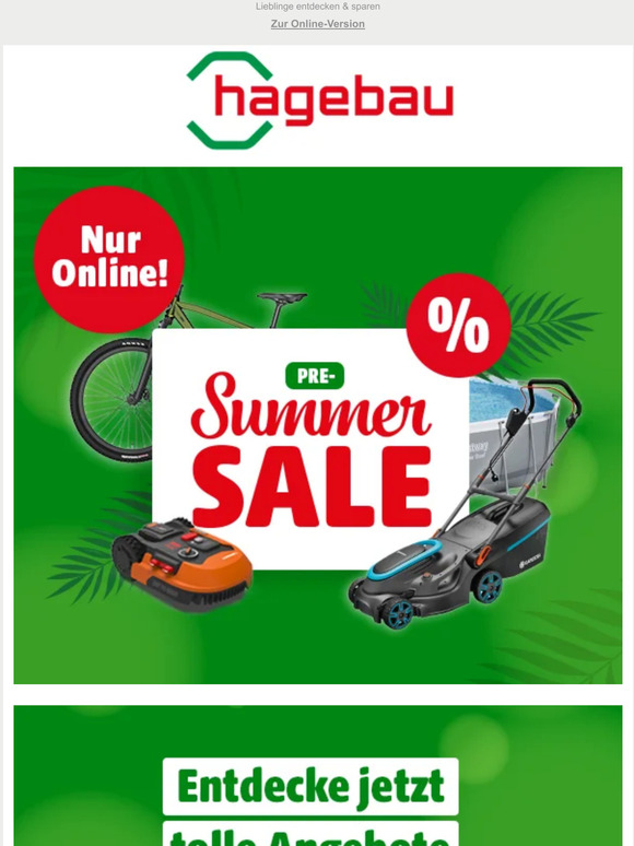 🌞Der Pre-Summer Sale startet jetzt!