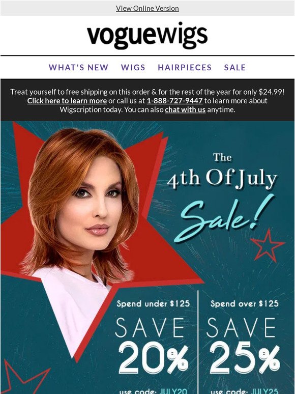 4th Of July Savings Start NOW - Up To 25% Off