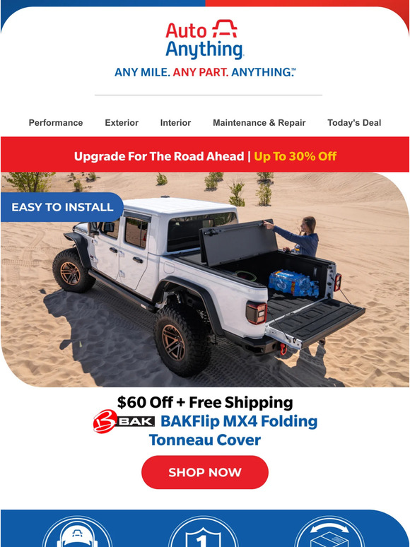 $60 Off The BAK MX4 Folding Tonneau Cover