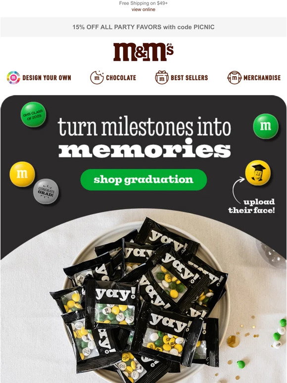 $15 for $30 Worth of Personalized M&M'S from Mymms.com