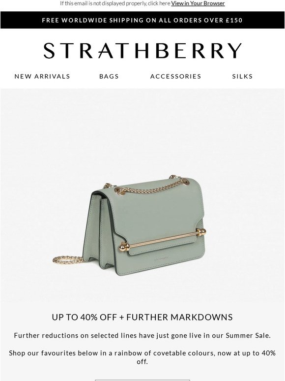 New Markdowns: Strathberry Limited Sale Up to 40% Off