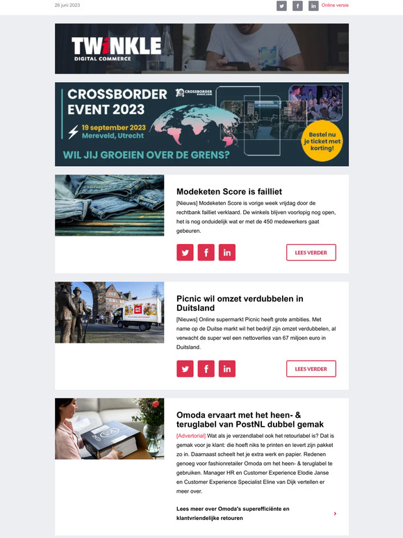 Modeketen Score is failliet