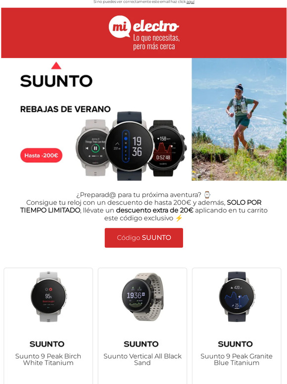 Descuentos hasta -50% en SUUNTO