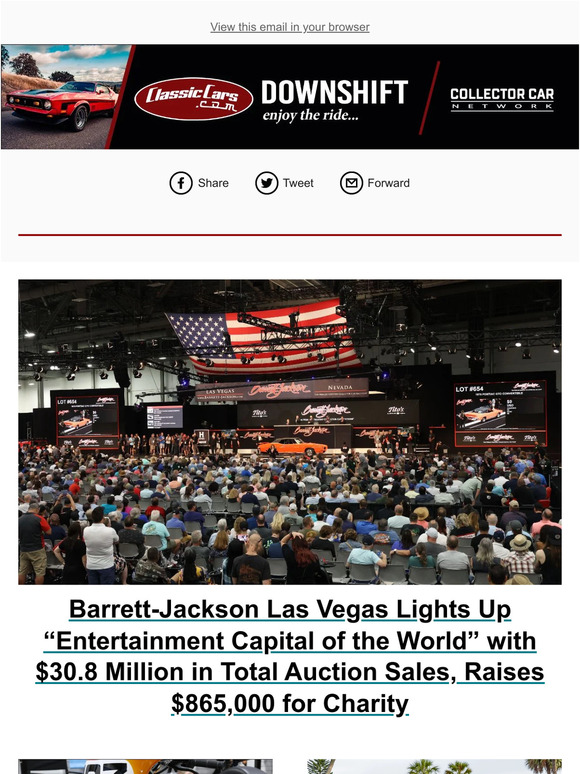 ClassicCars BarrettJackson Las Vegas Lights Up “Entertainment Capital