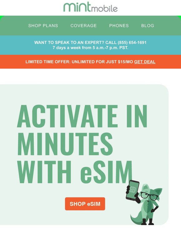 Here’s the eSIM eMAIL you didn’t know you needed
