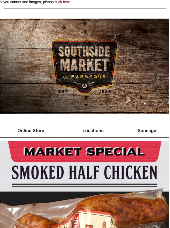 *MARKET SPECIAL* - Smoked Half Chicken