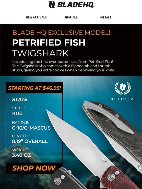 Blade HQ Source Petrified Fish Twigshark Blade HQ Exclusive Model