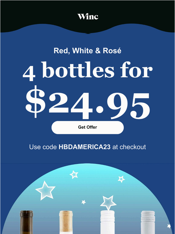 Red, White, and Rosé for the 4th!