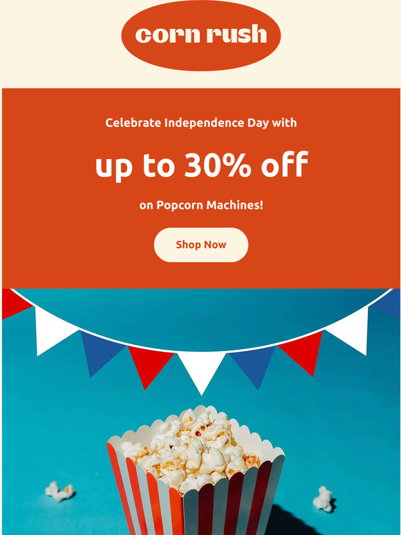 Celebrate Independence Day with up to 30% off on Popcorn Machines!