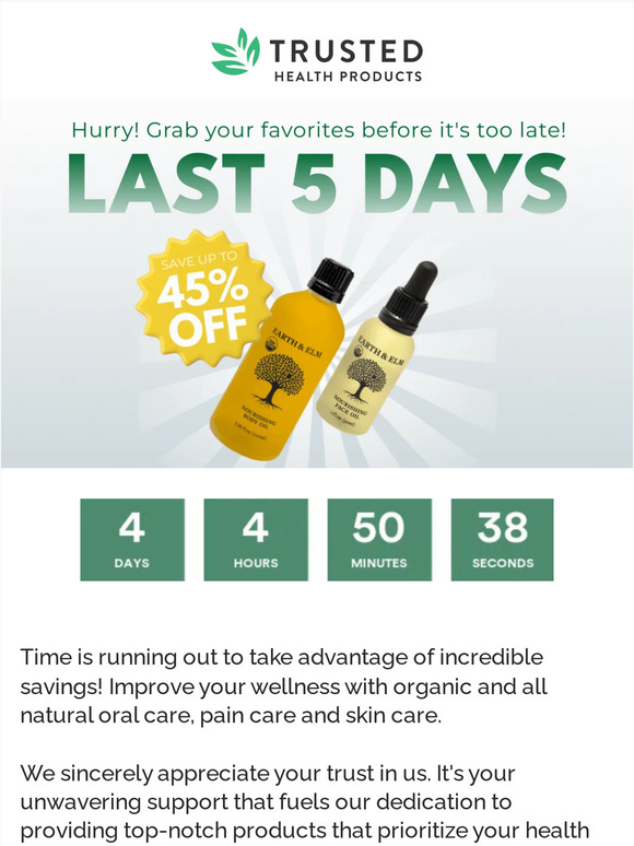 Last 4 days of our SALE! ⏰