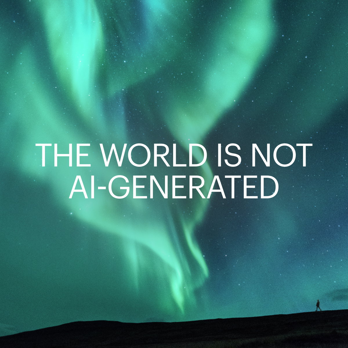 The world is not AI-generated