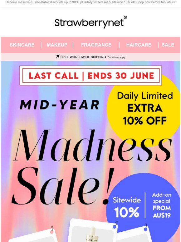 Last Call🔥🎊Super Massive Discounts on Mid-Year Madness Sale!📢
