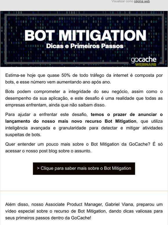 Bot Mitigation - Primeiros Passos e Dicas | GoCache