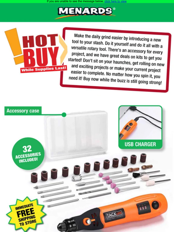 Menards Cordless Rotary Tool Kit UNDER 10! Milled