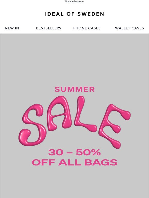 30-50% off all bags 👜 💼
