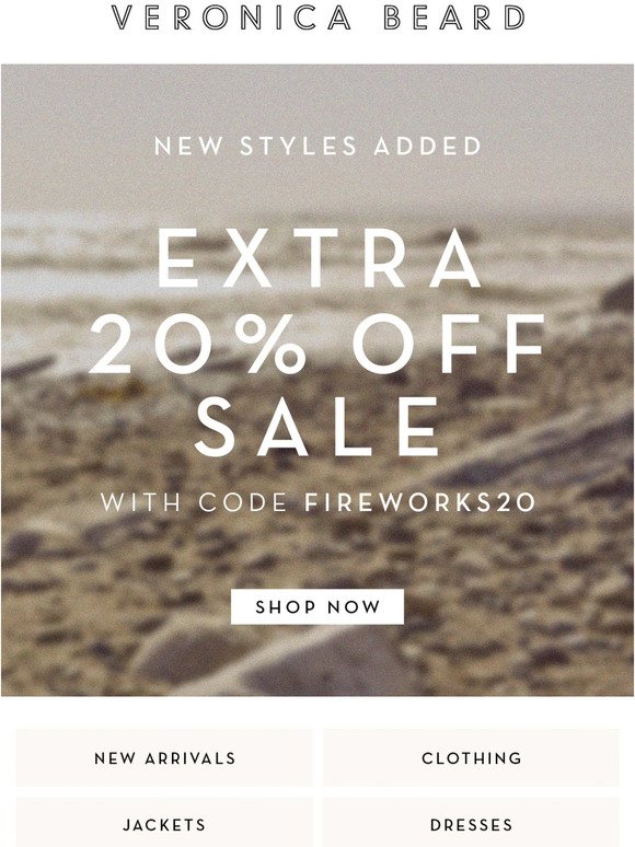 Starts Now: Extra 20% Off Sale