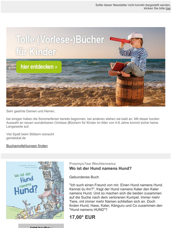 Wunderbare (Vorlese-)Bücher für Kinder