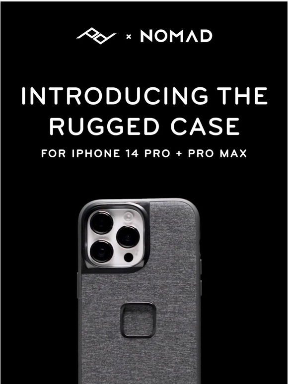 Nomad x Peak Design Rugged Case Mobile in iPhone 14 Pro Max