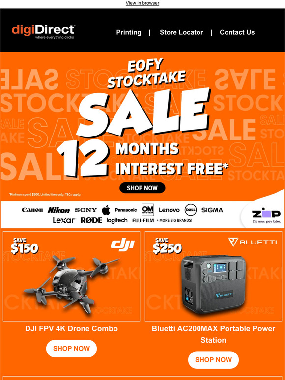 Last chance to shop for EOFY! Stocktake Sale Continues on the tech you love.