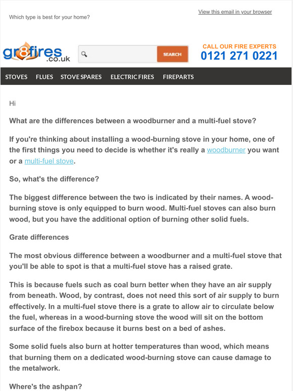 GR8 Fires Learn the differences between a woodburning stove and a