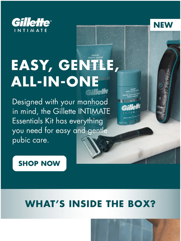Gillette iRazor Everything you need for pubic grooming Milled
