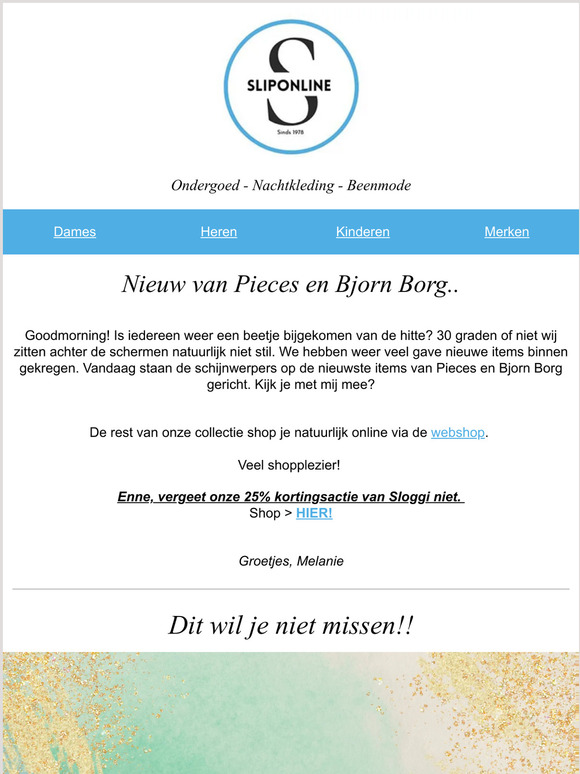 Nieuw van Pieces & Bjorn Borg! 🤩