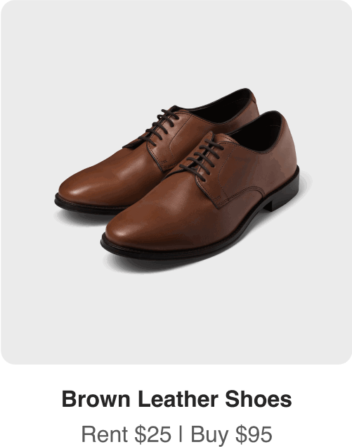 Brown leather shoes