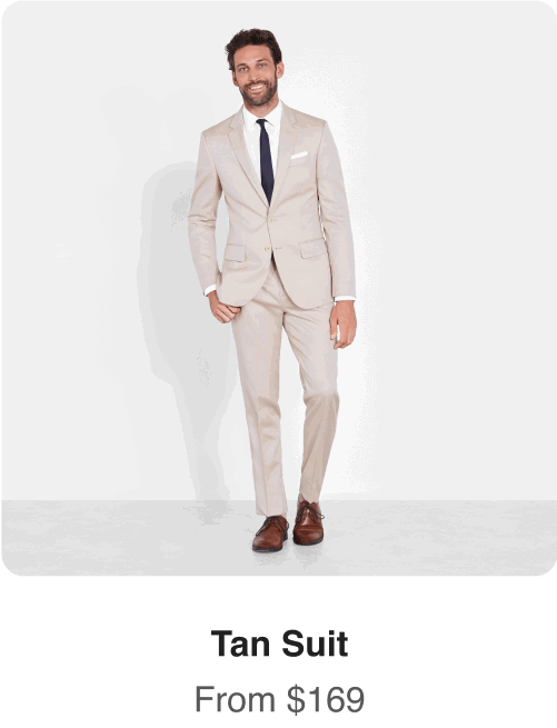 Tan suit