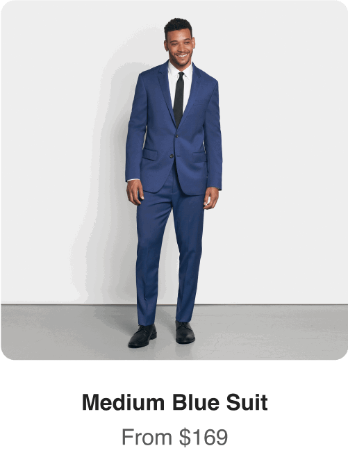 Medium blue suit