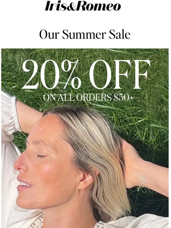 Our summer sale starts now
