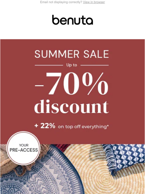 For you, the sale starts NOW 😍