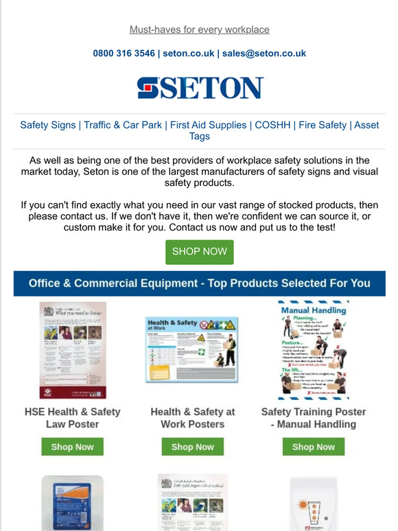 Signs, labels and solutions for a safer workplace