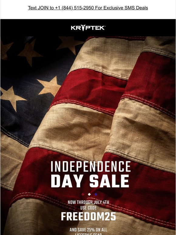 Independence Day Sale - 25% OFF Lifestyle Gear💥