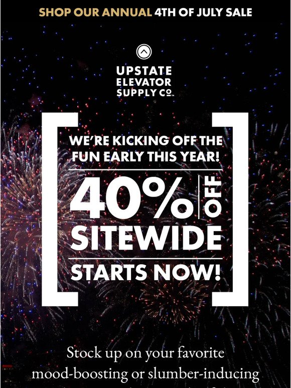 Ready, Set, Save! 40% Off Everything! 🇺🇸