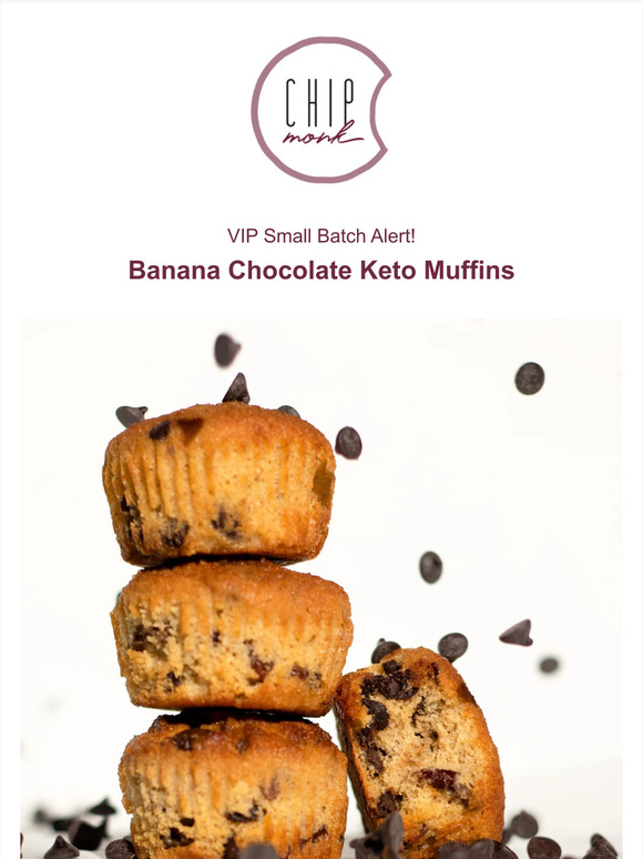 🚨 VIP Small Batch Alert! Banana Chocolate Muffins are here for a limited time 🏃‍♂️