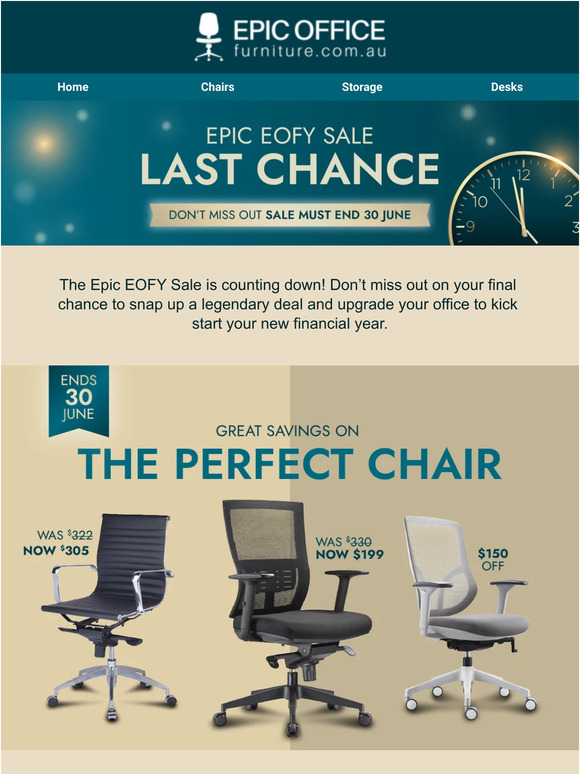 Epic Office Furniture EOFY Sale Last Chance! Milled