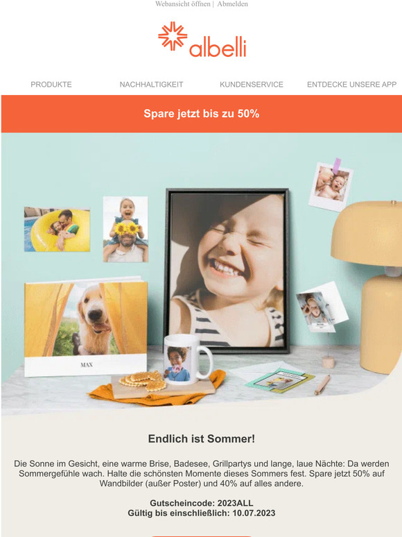 Sommerangebote: bis zu 50% Rabatt ☀️