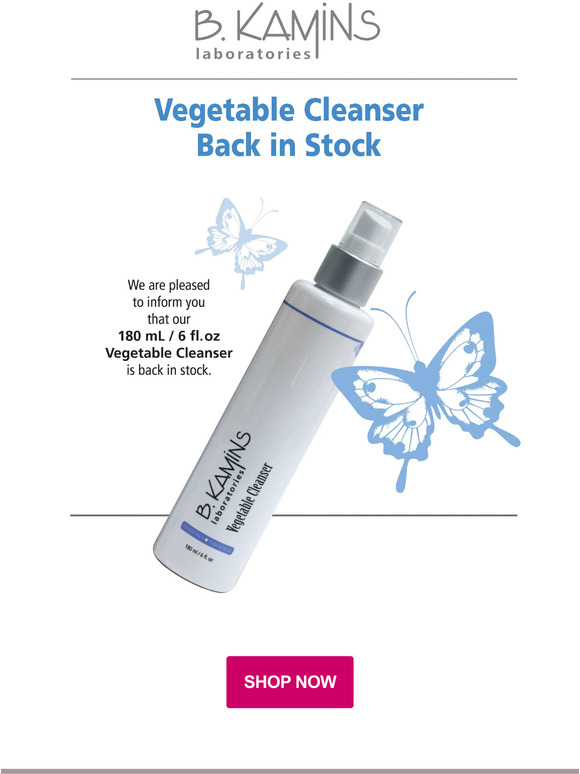 Vegetable Cleanser Back in Stock