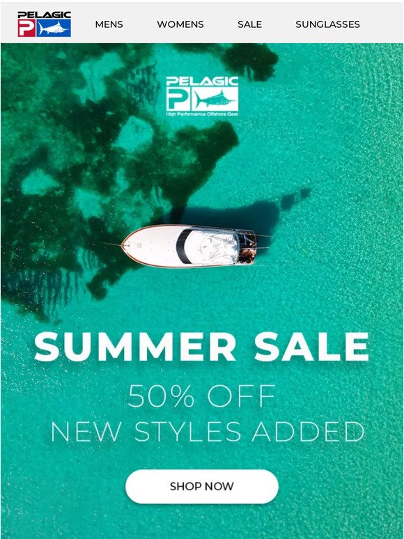 50% Off Summer Sale is ON! Over 300 Styles.